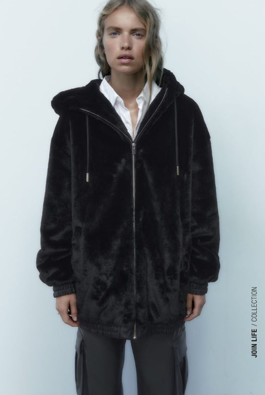 cazadora efecto pelo