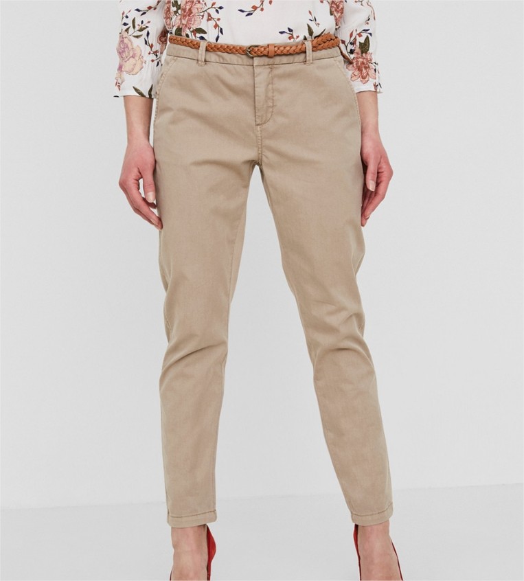 pantalon largo chino vero moda