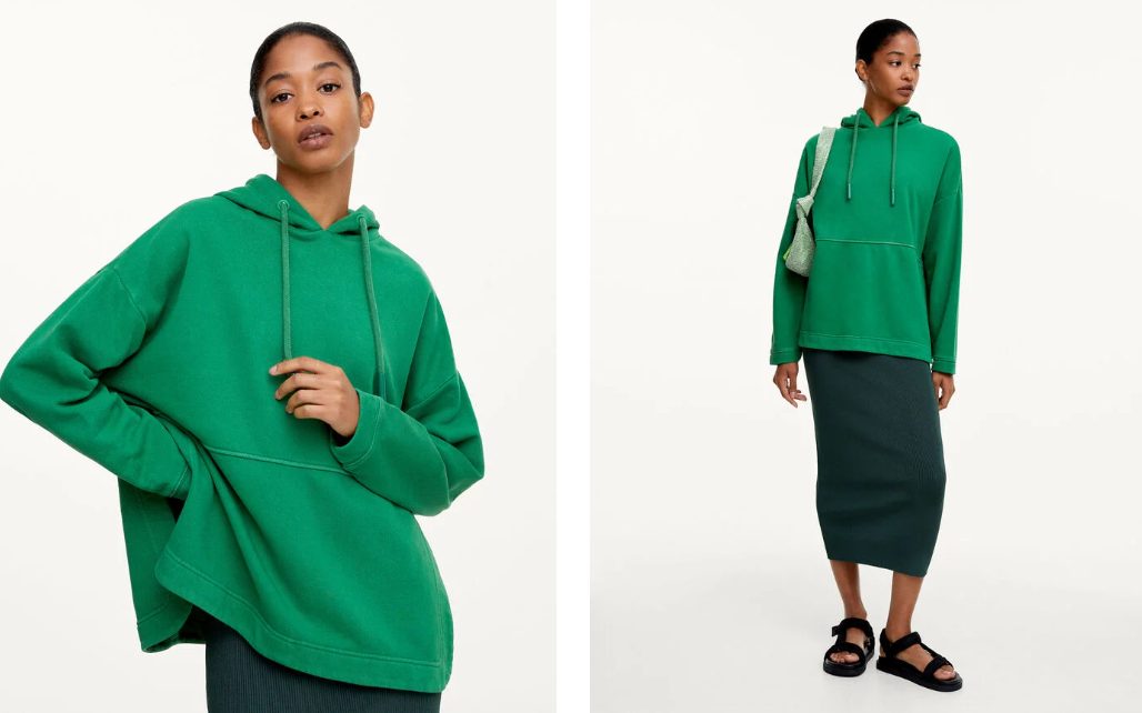 sudadera verde parfois