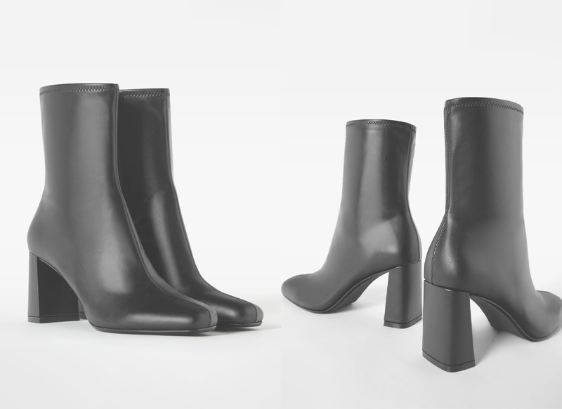 BOTINES DE TACÓN AJUSTADOS DE BERSHKA