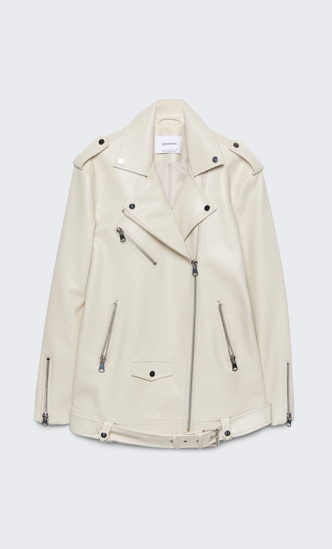 cazadora de stradivarius biker