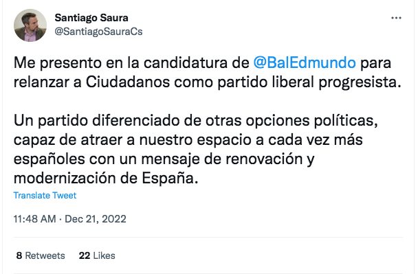 La última traición a Begoña Villacís: su nuevo portavoz no le dura ni 24 horas 1 Moncloa Captura de pantalla 2022 12 21 a las 12.57.49 Moncloa