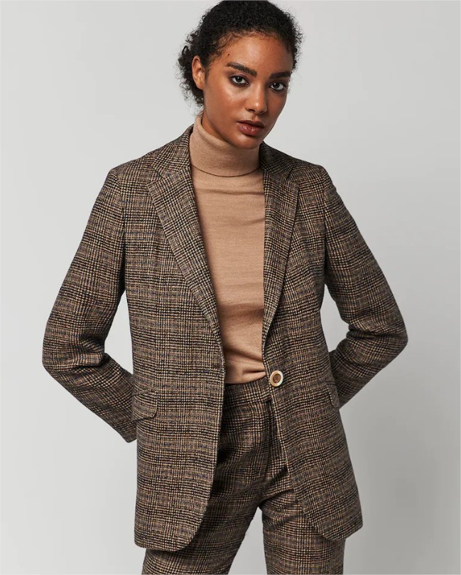 blazer boton cuadros roberto verino el corte ingles