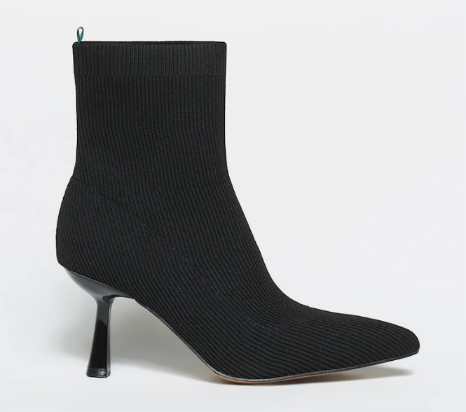 botin tacon calcetin