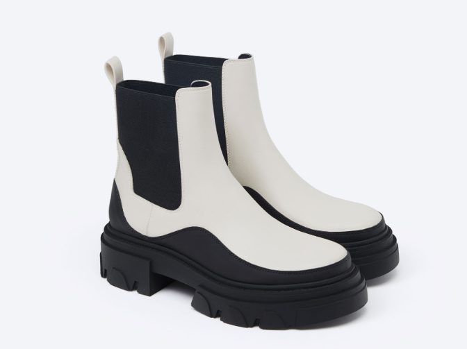 botines diseno contraste