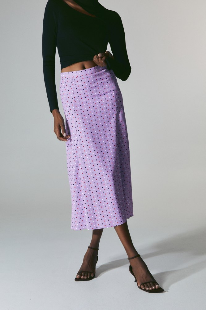 falda lencera lunares