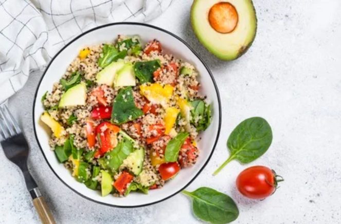 ingredientes para hacer quinoa con verduras