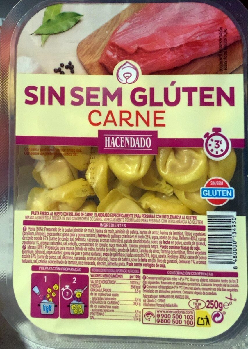 pasta rellena sin gluten