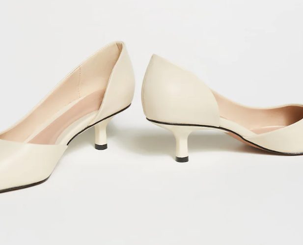tacones de sfera color blanco