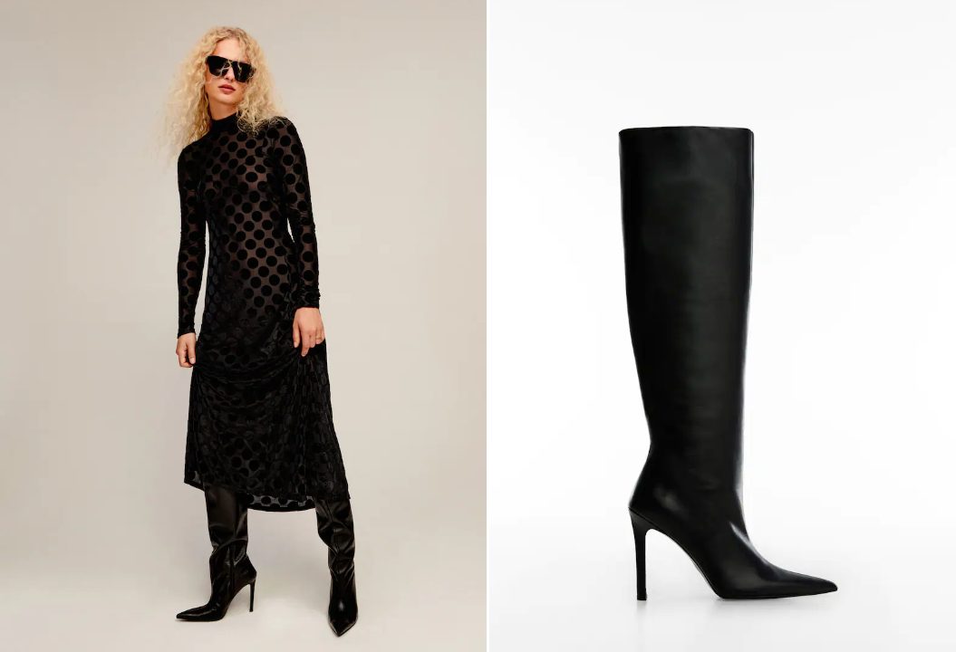 botas altas tacon
