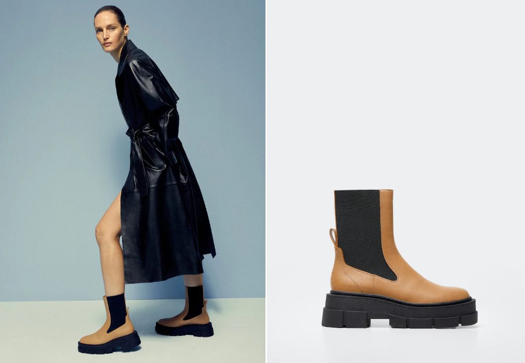 botin de mango combinado