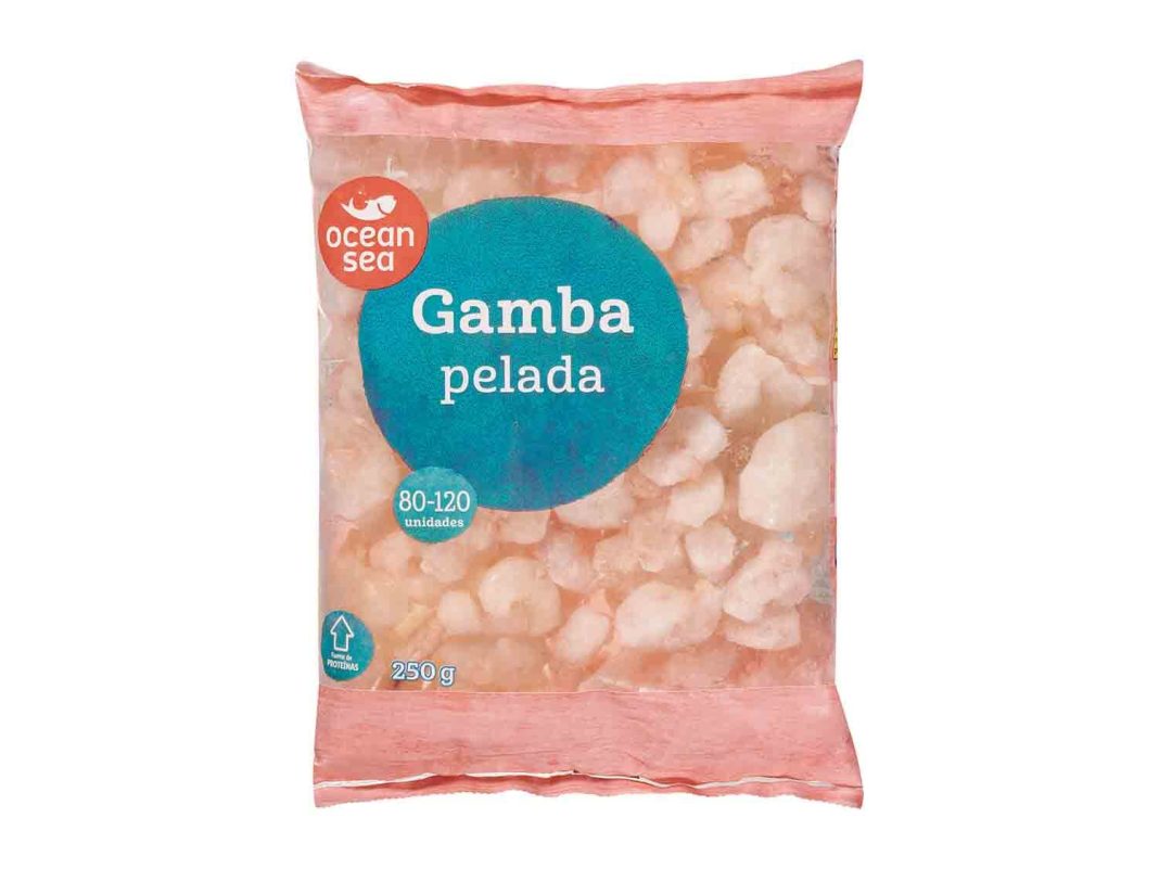 gambas peladas y congeladas como el arroz negro de lidl