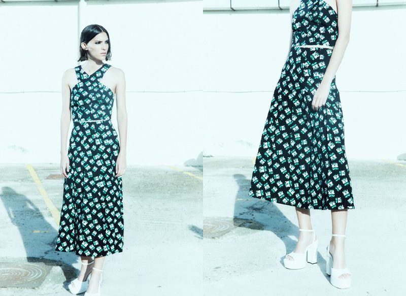 FALDA MIDI GOFRADA DE SFERA