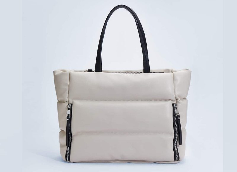 SHOPPER ACOLCHADO EFECTO PIEL