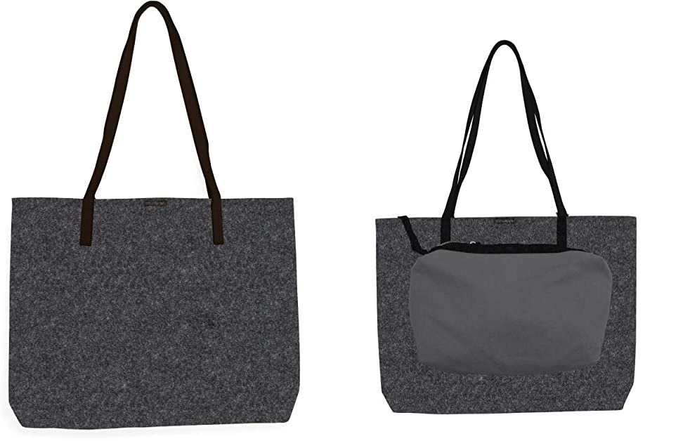 El bolso 'shopper' de fieltro gris de Amazon con el que serás la más 'cool' de la oficina El bolso 'shopper' de fieltro gris de Amazon con el que serás la más 'cool' de la oficina