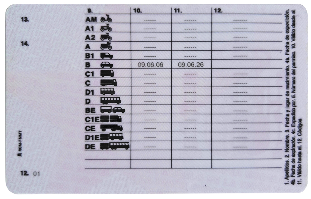documentos conductores mayores de 65