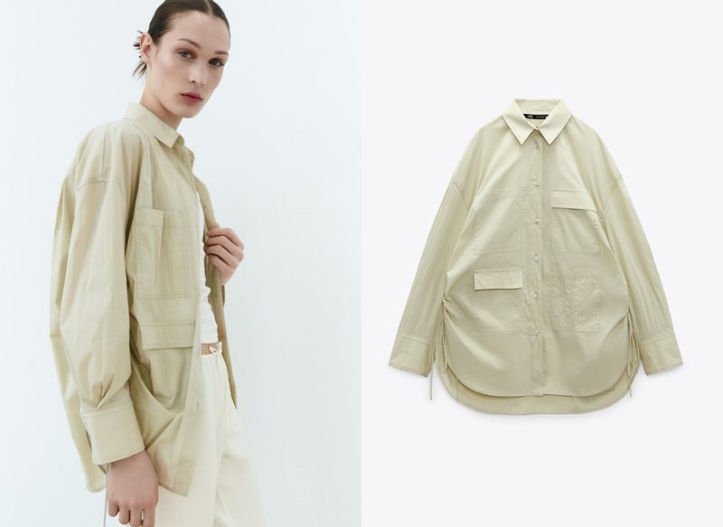 CAMISA NYLON BOLSILLOS, ENTRE LAS CAMISAS DE ZARA MÁS VERSÁTILES