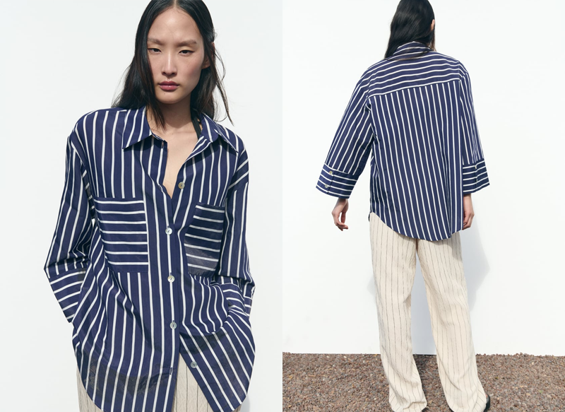 CAMISA OVERSIZE RAYAS