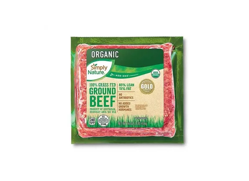 CARNE MOLIDA DE RES 100% ORGÁNICA DE SIMPLY NATURE, A LA VENTA EN ALDI