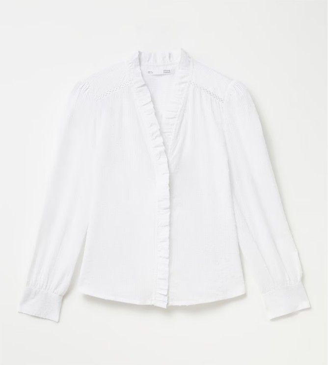 Blusa escote volante el corte ingles