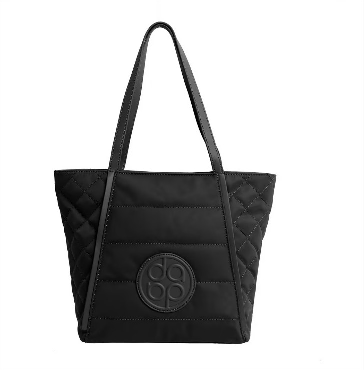 Bolso de hombro Santi color negro con cremallera el corte ingles