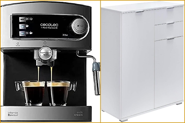 Cafeteras, muebles y más monta un rinconcito del café en la oficina con estos imprescindibles de Amazon