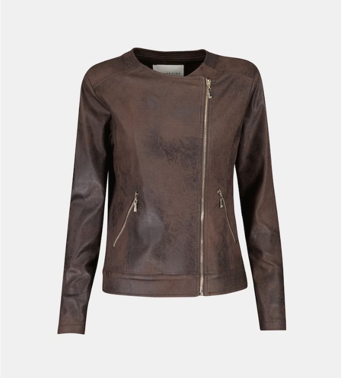 Cazadora antelina lavada de mujer el corte ingles