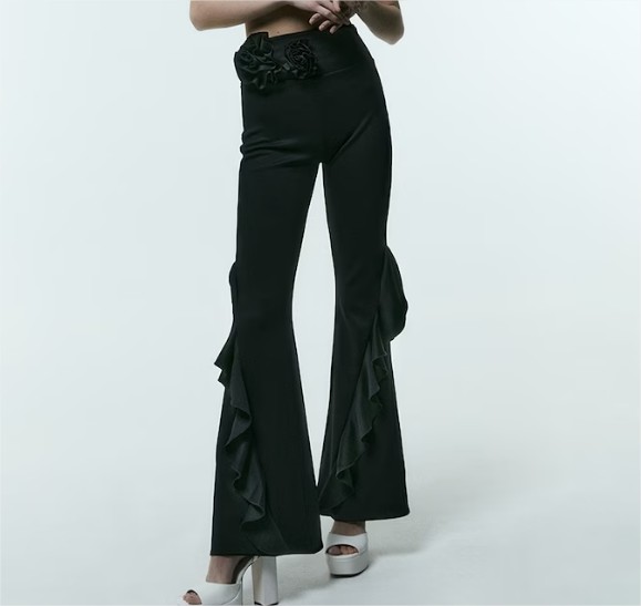 Pantalón flor el corte ingles