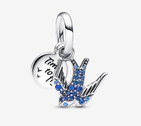 charm doble golondrina joyas de pandora originales