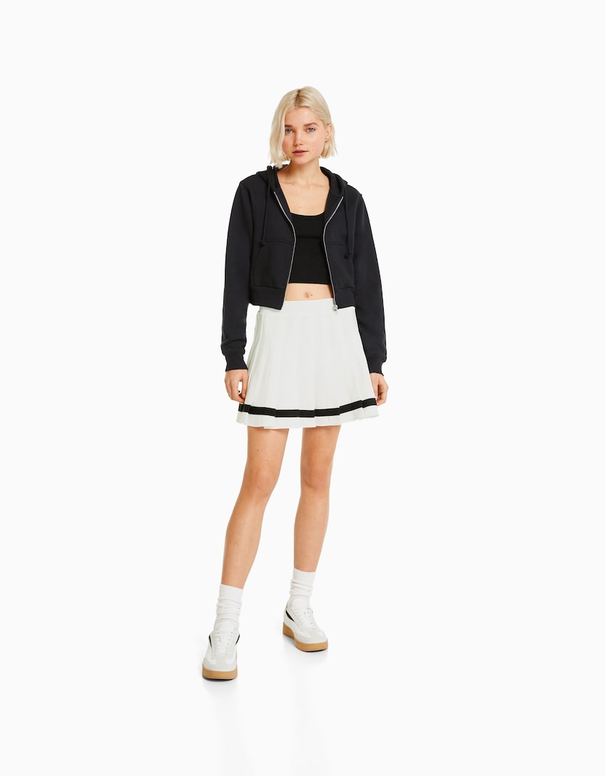 falda mini tablas bershka
