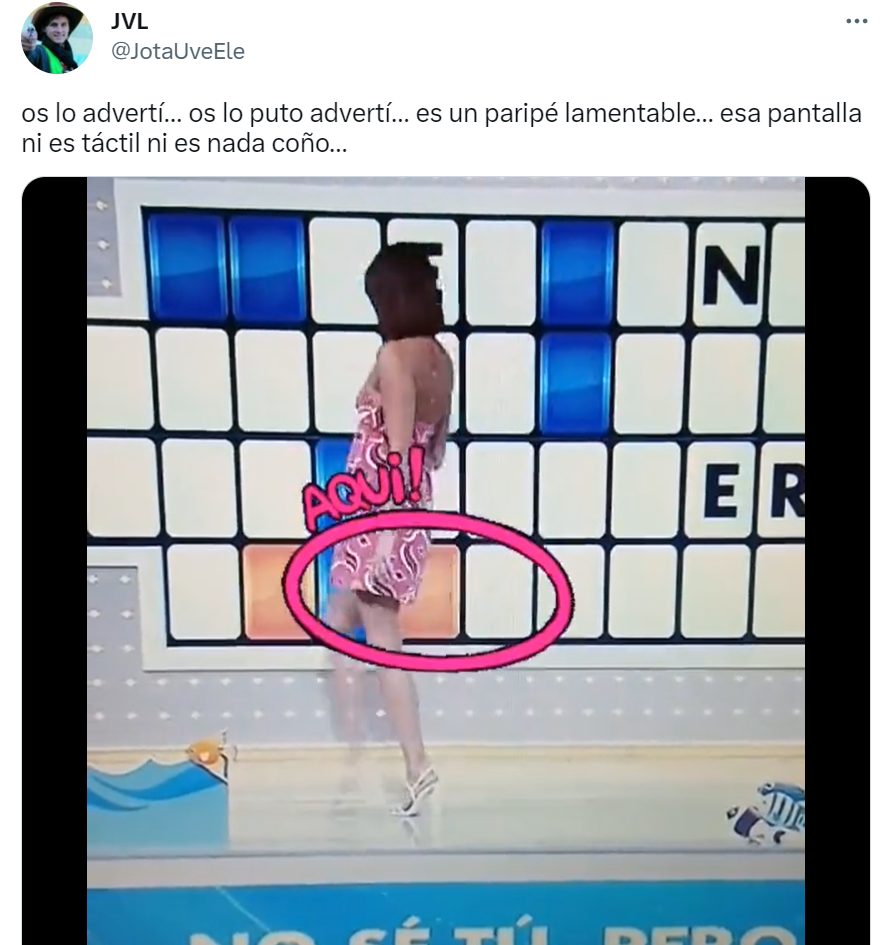 panel tactil la ruleta de la suerte