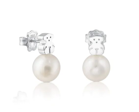 pendientes de plata y perlas cultivadas