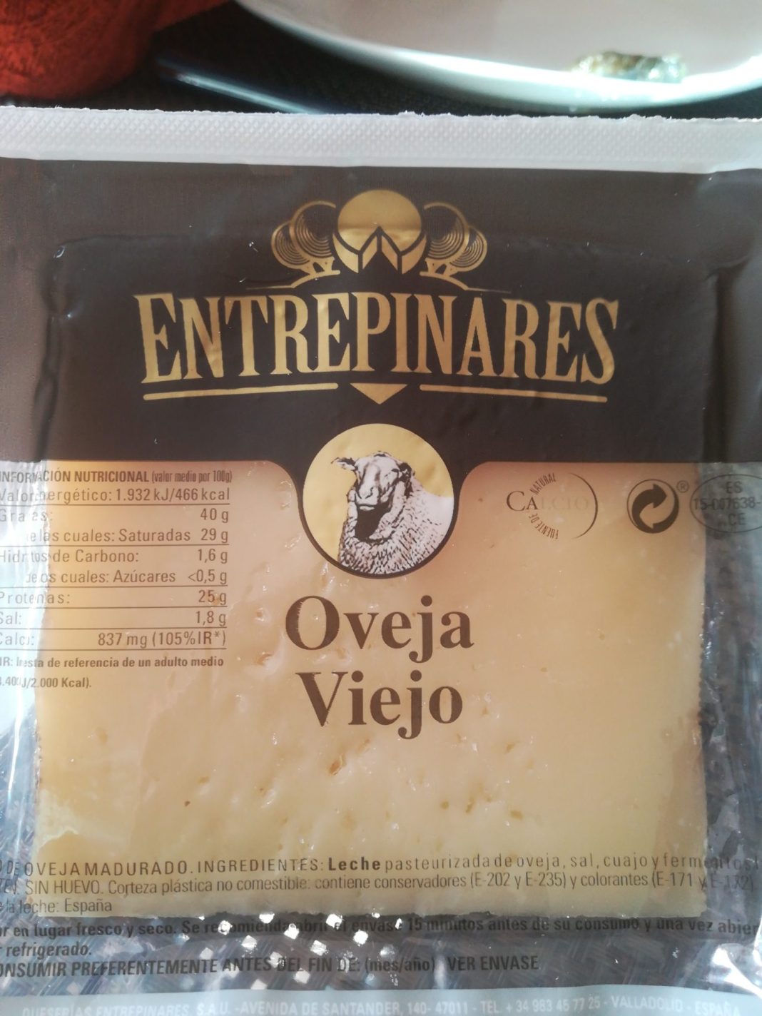 queso entrepinares oveja viejo mercadona