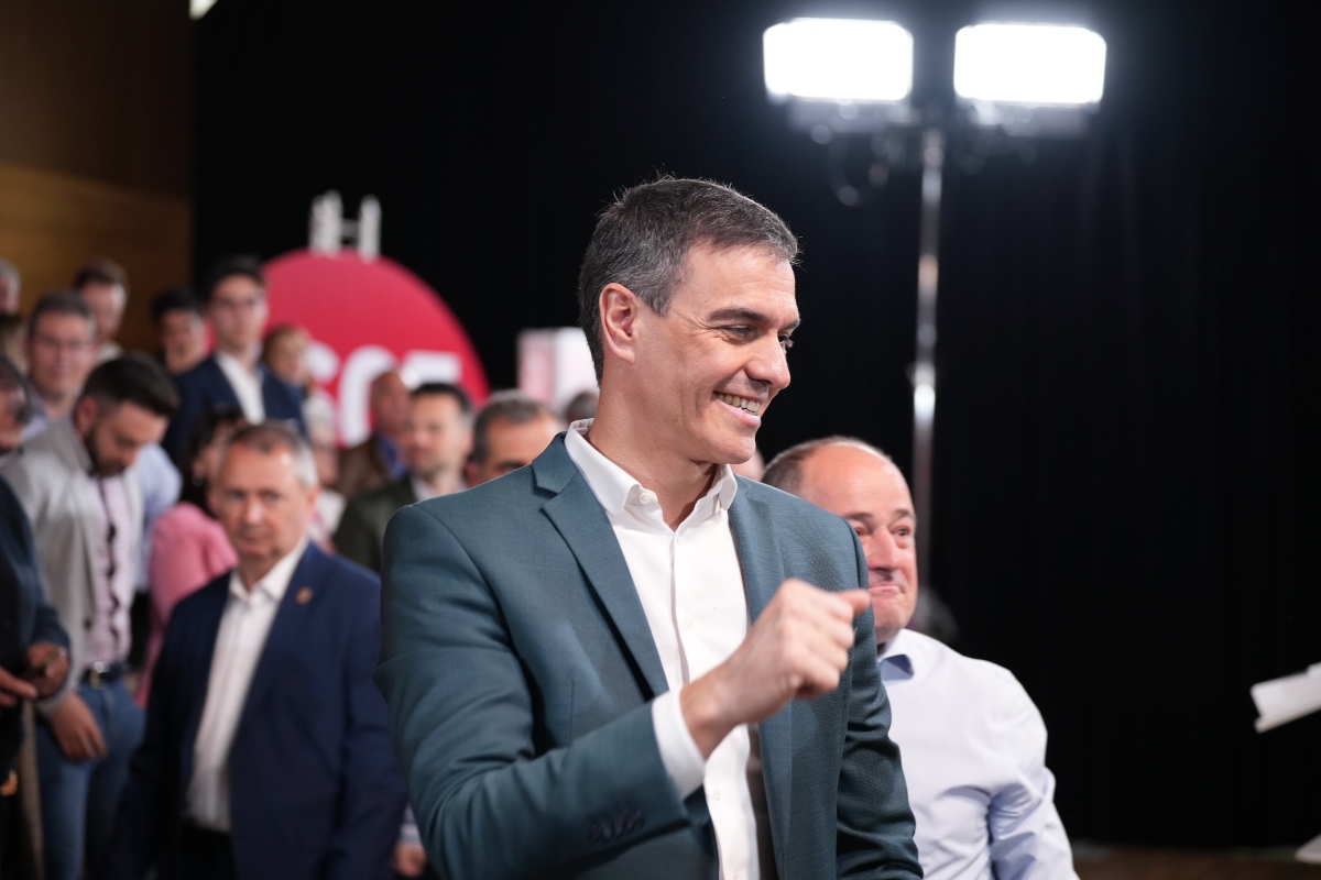 Pedro Sánchez, presidente del PSOE, que busca la reelección.