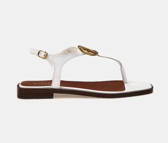 Sandalias planas Miry de mujer con tira en forma de T detalle de logotipo y cierre de hebilla el corte ingles