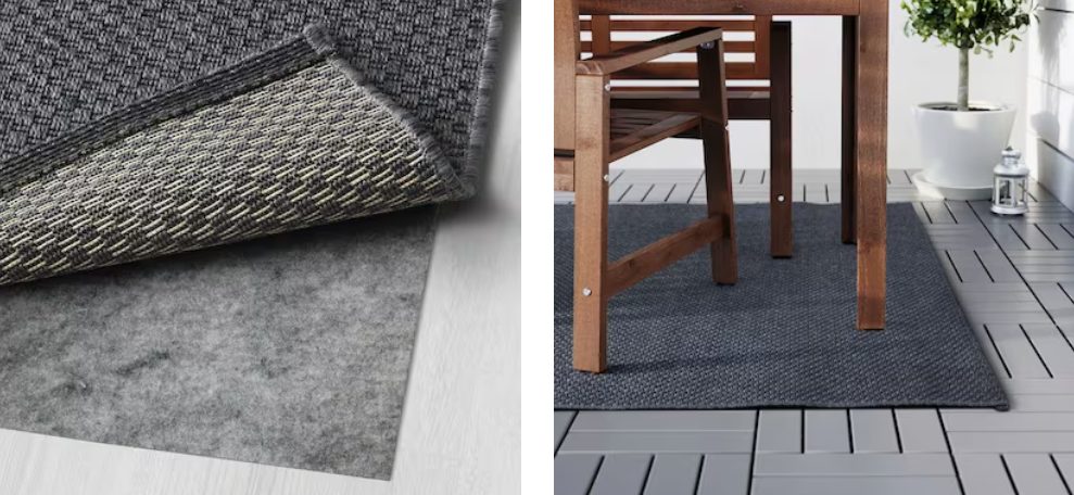 alfombra gris