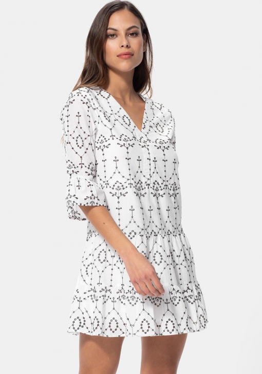 vestido corto estampado