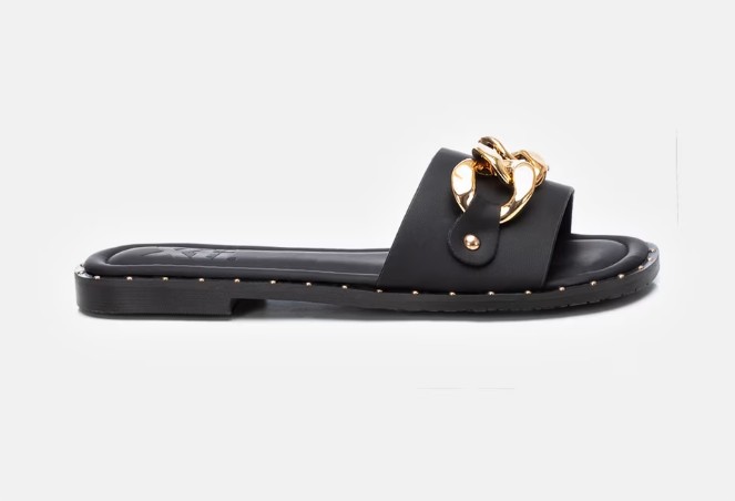 Estas sandalias planas de El Corte Inglés cuestan menos de 40 euros y son ideales 2 Moncloa Sandalias planas de mujer de pala en color negro el corte ingles