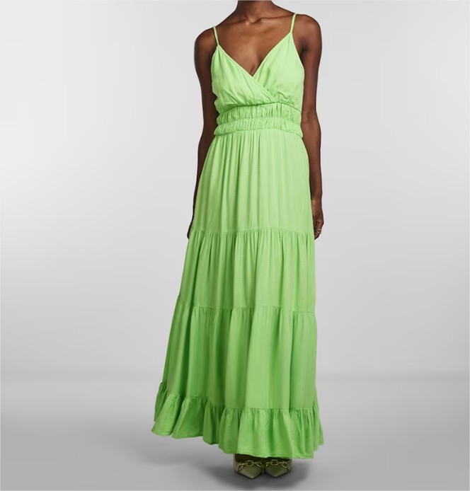 Vestido largo de tirantes el corte ingles