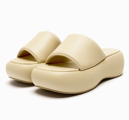 sandalias flatform zara