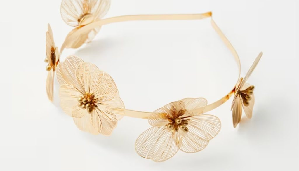 Diadema flores filigrana el corte ingles