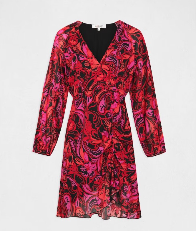 El Corte Inglés: 8 vestidos de colores vivos con los que irás perfecta a tus eventos de verano 1 Moncloa Vestido con volantes estampado floral el corte ingles