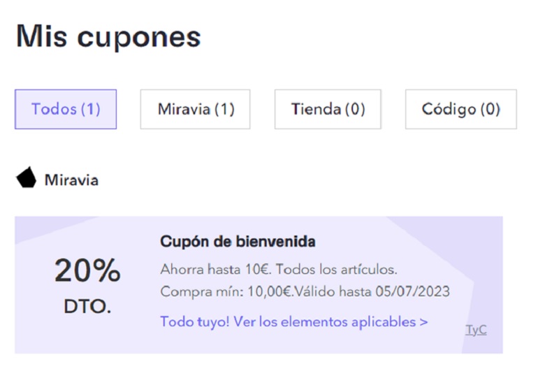 Michollo: Verano sin calor y con ofertas 1 Moncloa cupon bienvenida Moncloa