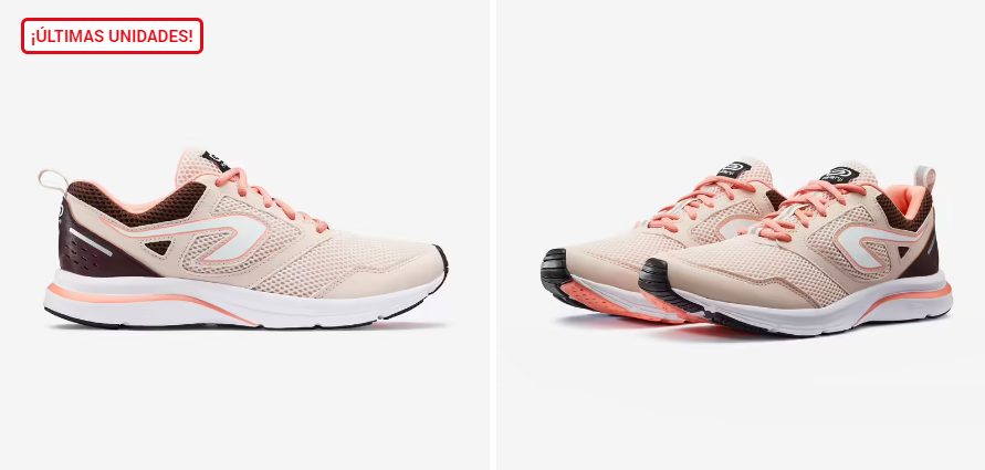 zapatillas running rosas