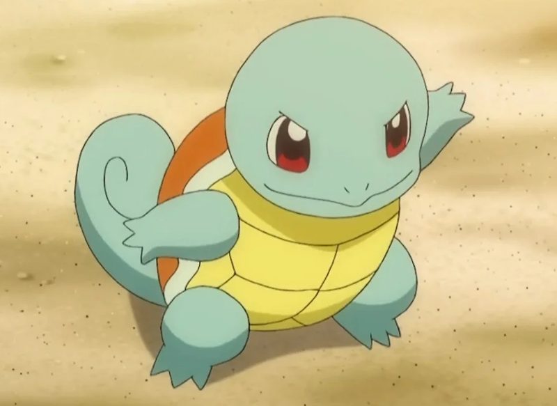 SQUIRTLE, EL TERCER POKÉMON MÁS FAMOSO