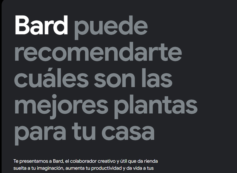 GOOGLE BARD TAMBIÉN HABLA