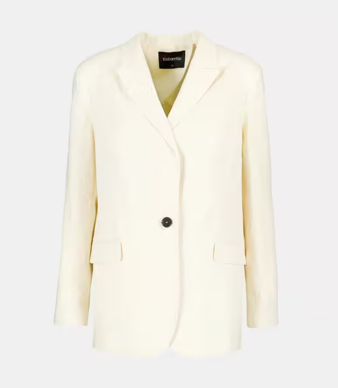 Así es la colección de lino de El Corte Inglés: la moda del momento, elegante, fresquita y cómoda 4 Moncloa Chaqueta de lino con botón mujer el corte ingles