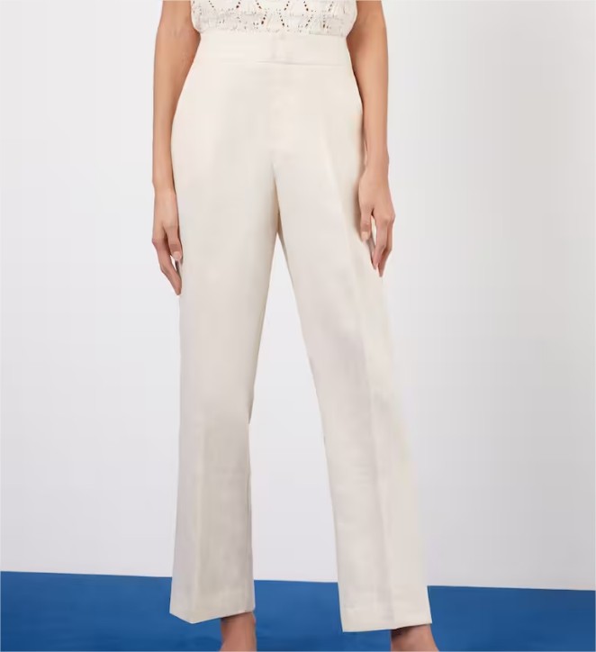 Así es la colección de lino de El Corte Inglés: la moda del momento, elegante, fresquita y cómoda 2 Moncloa Pantalón recto de lino básico mujer el corte ingles