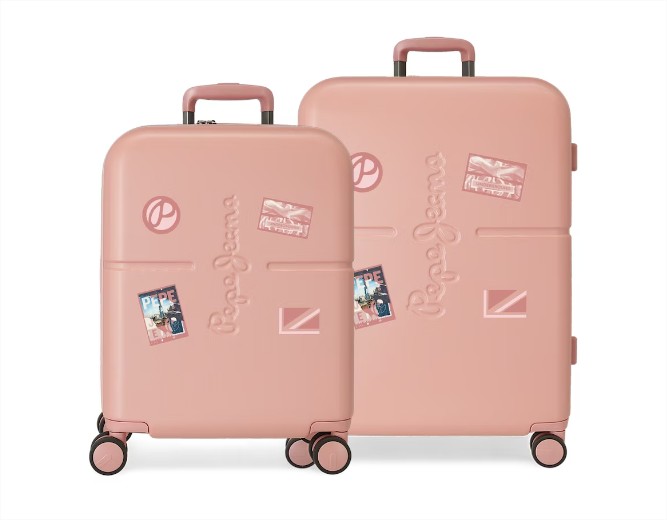 juego maletas rigidas pepe jeans