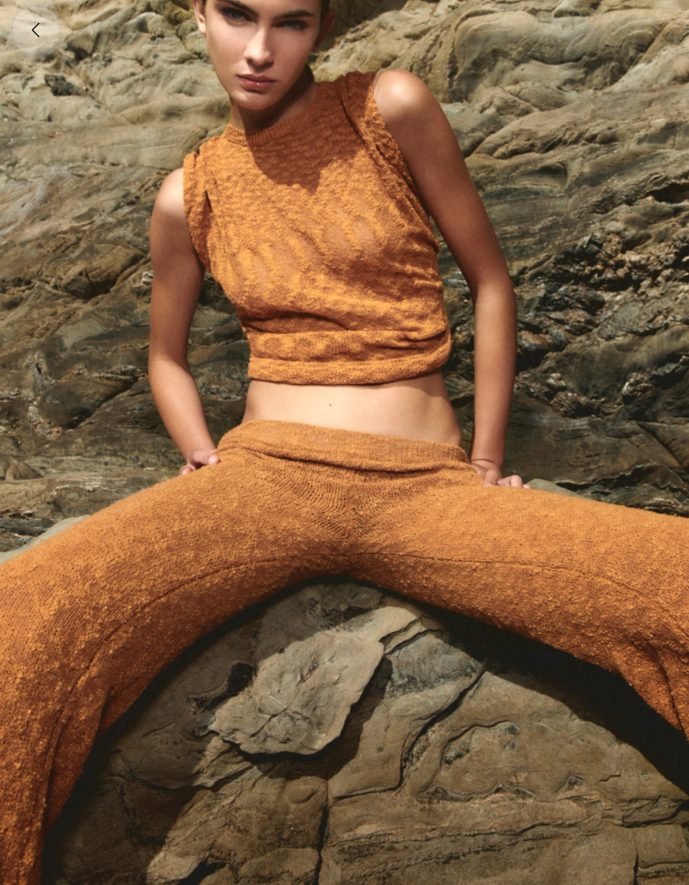 pantalon punto rustico lefties